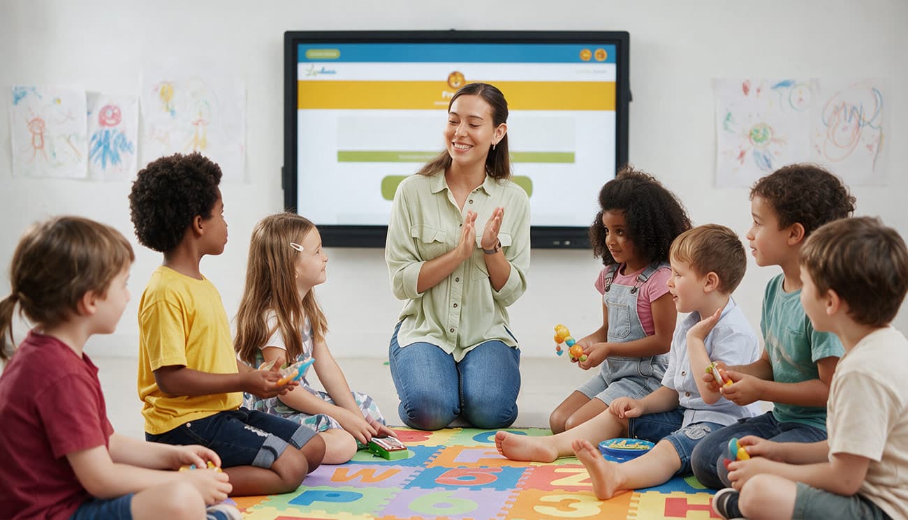 Niños de infantil trabajando el lenguaje oral